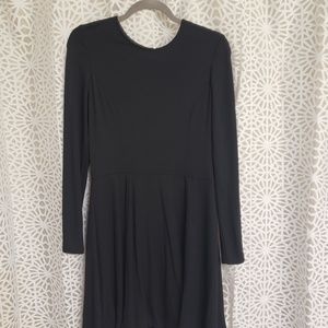 Vince Camuto long sleeve black dress
